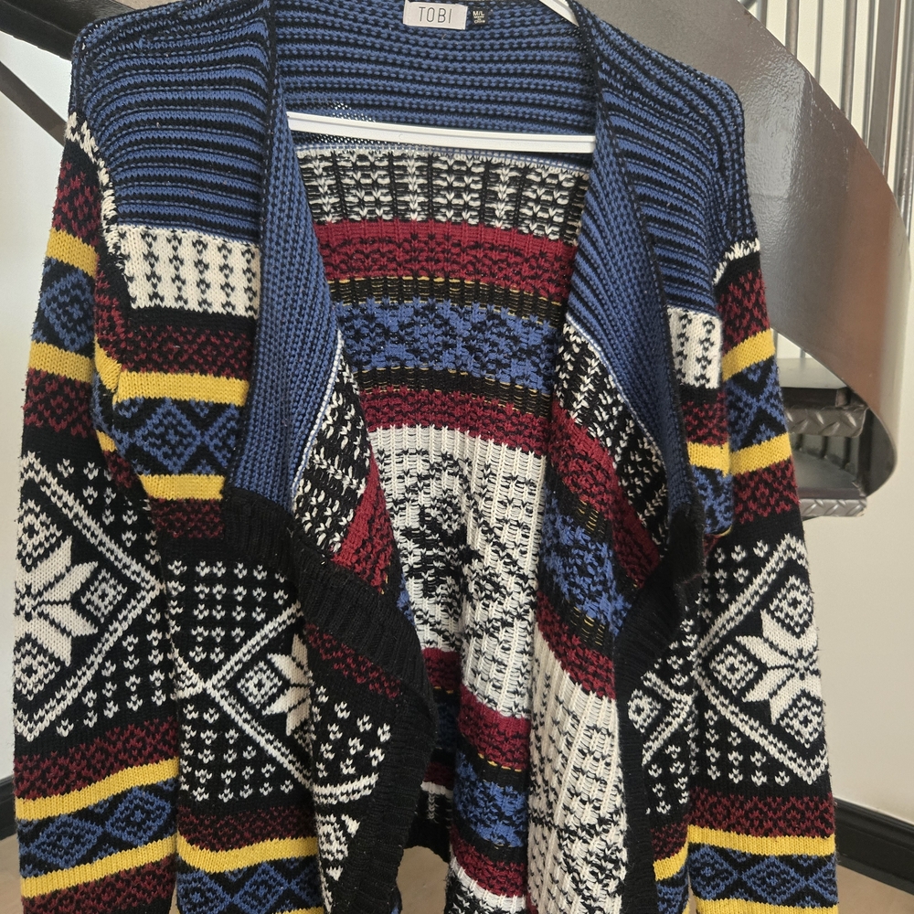 Multicolor Patterned Women's Sweater